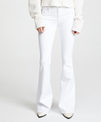 Hudson Mia Mid Rise White Jeans