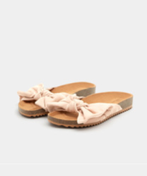 Mules nœud roses pull and bear