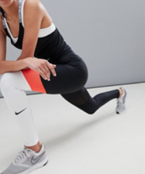Nike Training - Power - Leggings color block - Rouge