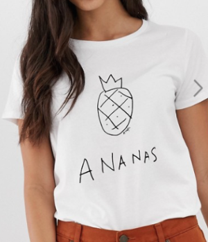 French Connection – T-shirt à imprimé ananas