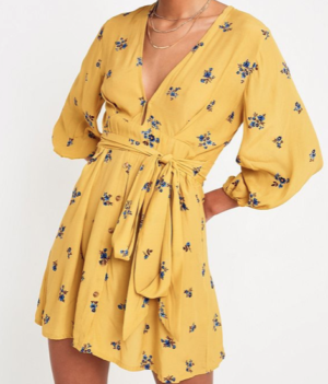 Faithfull The Brand – Mini robe à fleurs jaune URBAN OUTFITTERS