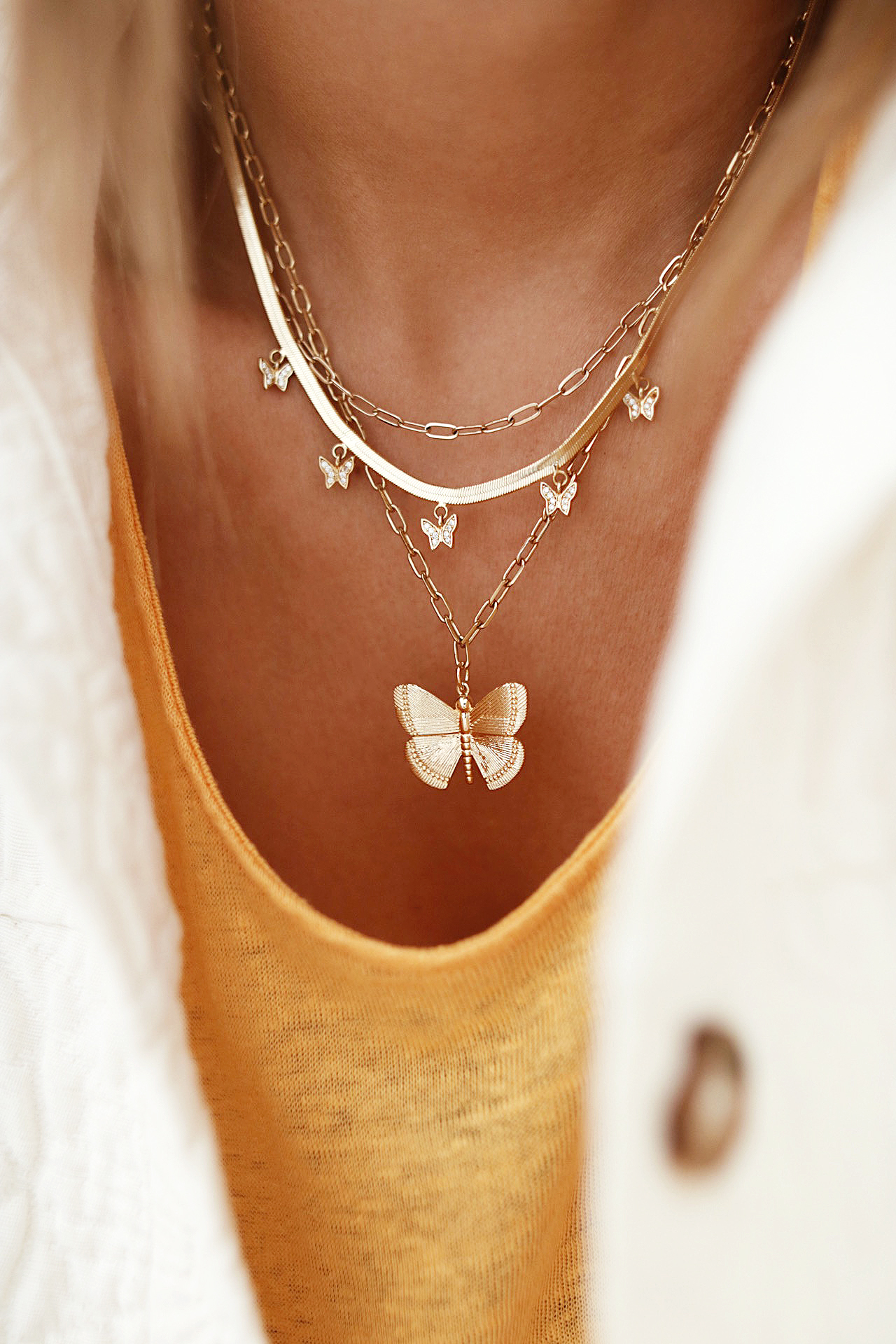 WWW.CHONANDCHON.COM BRACHA jewelry butterfly necklaces