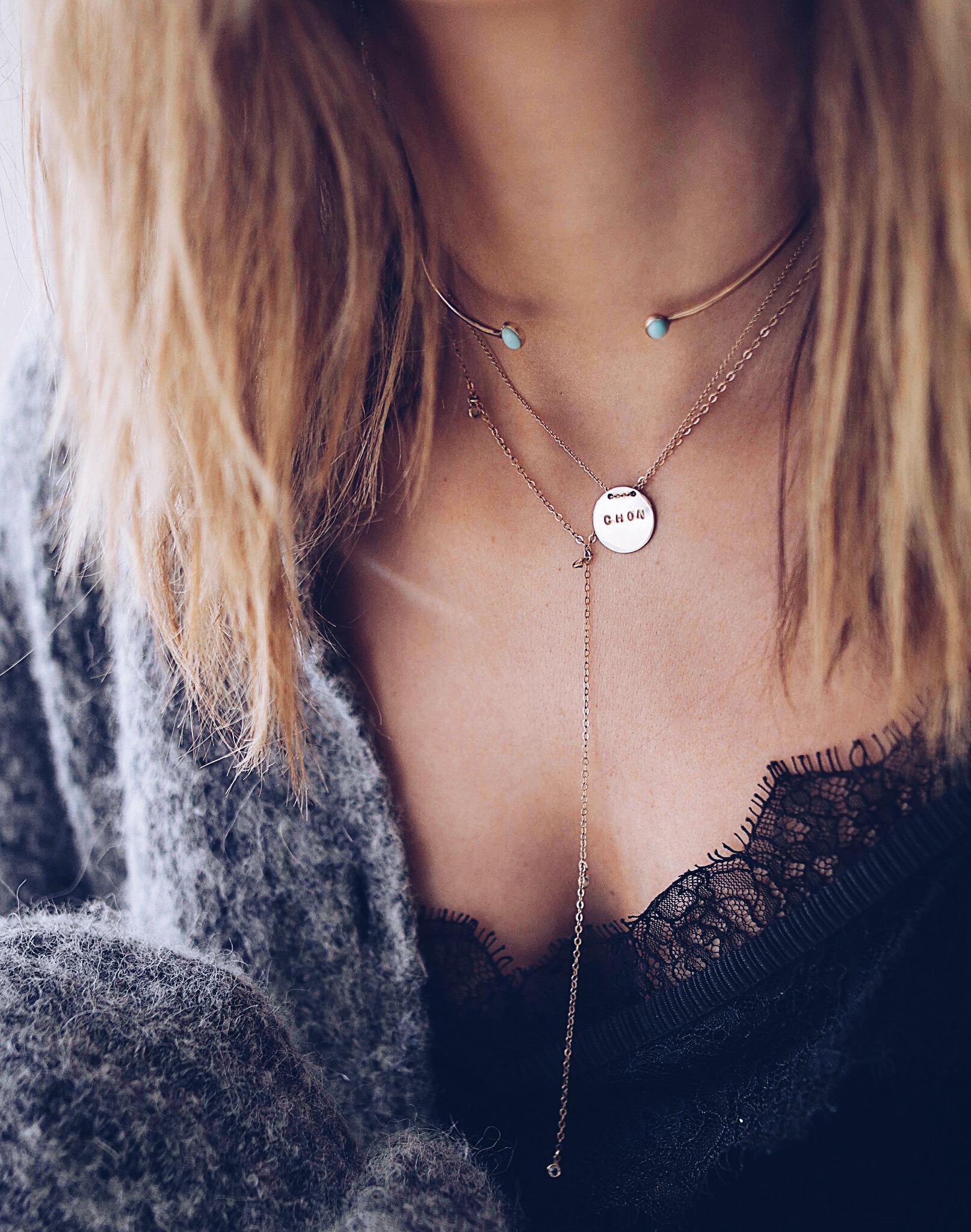 Necklaces layering
