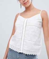 Pimkie - Top court en broderie anglaise