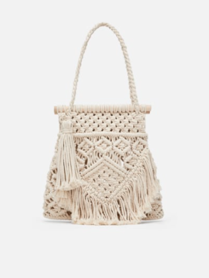 SAC TISSé blanc ZARA
