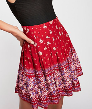 STEP-UP PLEATED MINI SKIRT free people