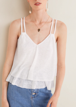 TOP BRETELLES CROISÉES – F POUTOPS FEMME mango