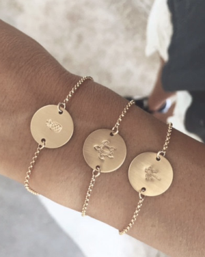 James Michelle Jewelry Hand stamp bracelet pineapple