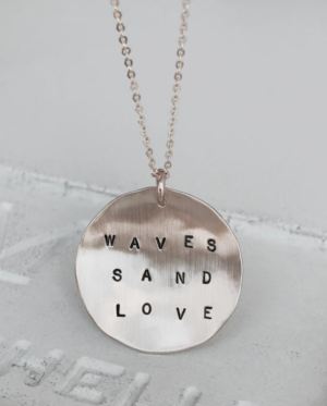 HAMMERED DOMED COIN NECKLACE james michelle