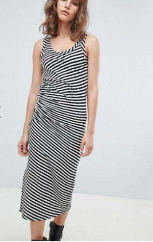 ALLSAINTS – ROBE EN JERSEY À RAYURES