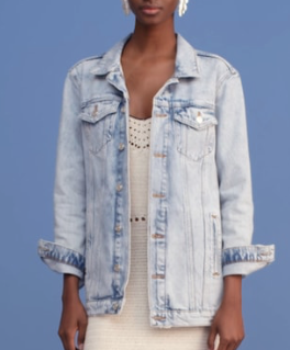 BLOUSON DENIM OVERSIZE – F POUDENIM FEMME
