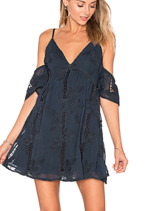 LOVERS + FRIENDS WISHFUL DRESS IN NAVY