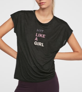 T-shirt « hit like a girl » OYSHO
