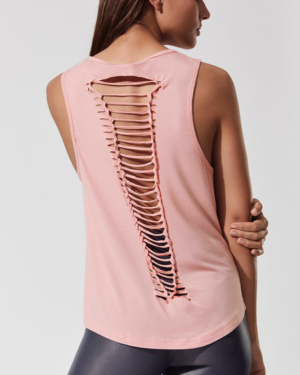 PEARL TANK TOPS IN WHITE CARBON 38 ACTIVEWEAR