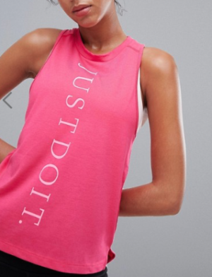 NIKE RUNNING – JUST DO IT – DÉBARDEUR – ROSE