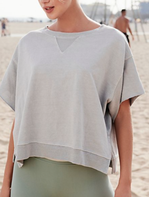 HEY SHORTIE CROP SWEAT free people