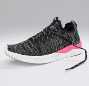 Puma – Ignite Flash EvoKnit – Baskets de course – Noir
