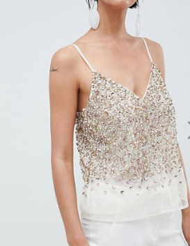ASOS DESIGN – CARACO ORNÉ DE SEQUINS