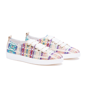 sneakers – los angeles – lurex tweed skinny MANEBI