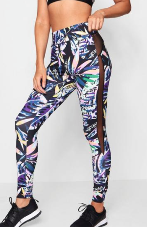 FIT PRINTED RUNNING LEGGINGS Boohoo