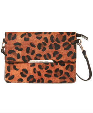 Petite mengigote sac à main bandoulière léopard