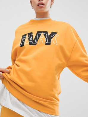 IVY PARK – SWEAT-SHIRT AVEC LOGO – JAUNE