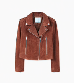 Blouson biker daim mango
