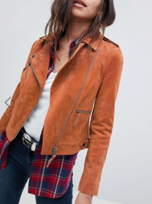 ASOS – BLOUSON MOTARD EN DAIM