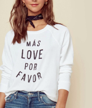 Amuse Society Mas Love Por Favor Fleece