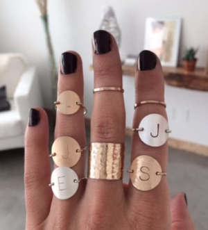 INITIAL RING james michelle jewelry