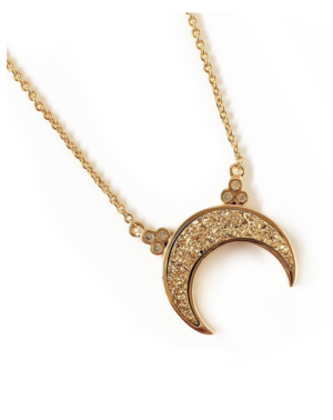 Titania Druzy Necklace – Gold Elizabeth Stone
