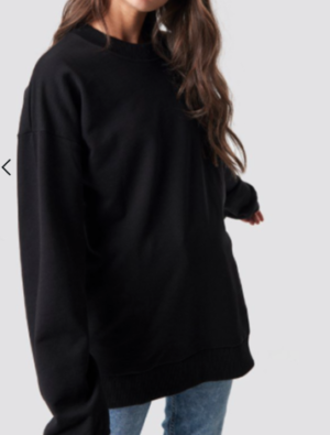 Unisex Sweatshirt Black NA-KD Basic