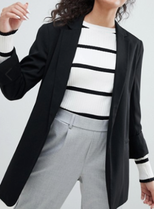 Bershka – Blazer coupe longue