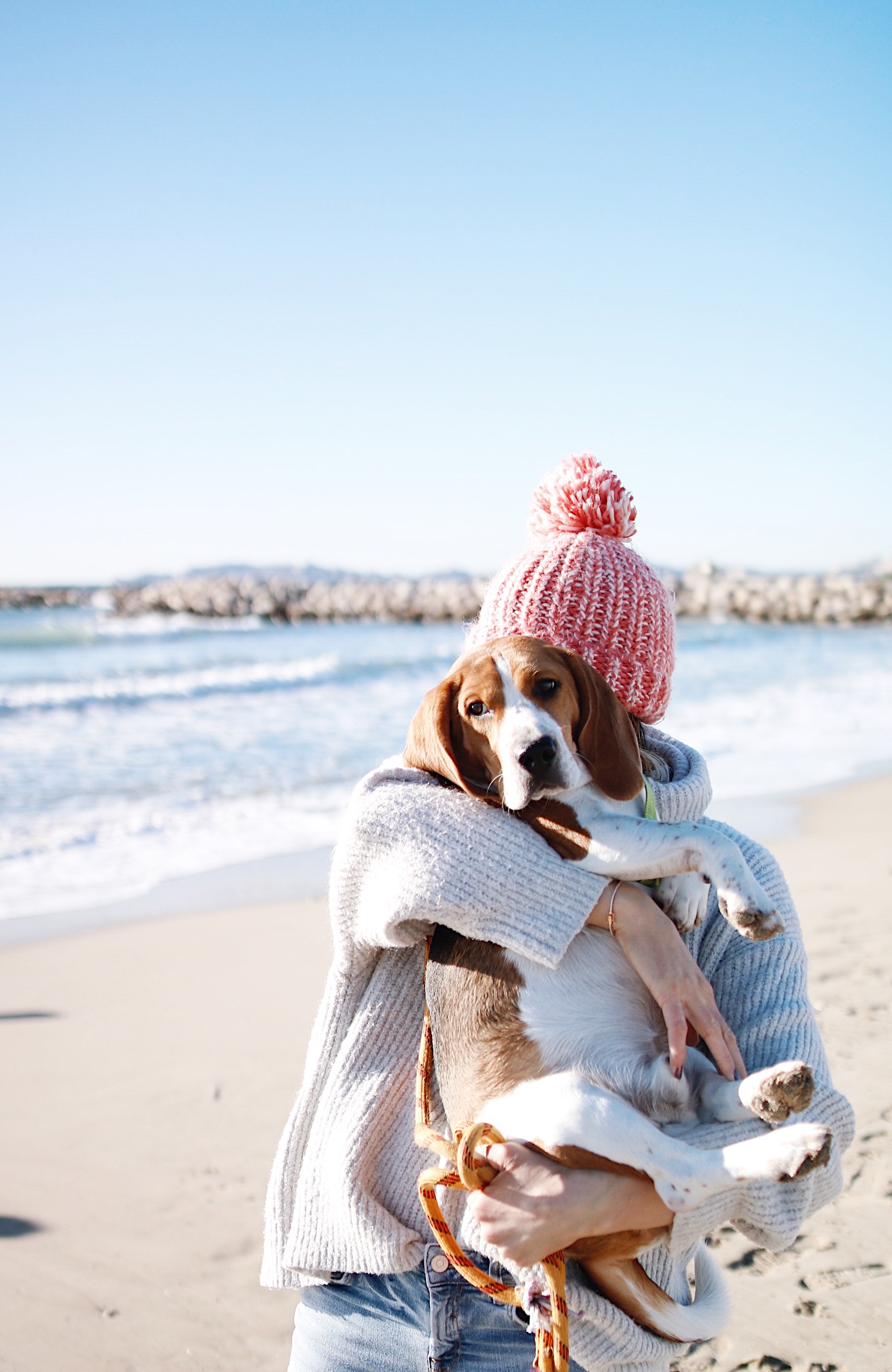 BEACH DAY with Natcho, oversize int sweater, bonnet orse, beach girl