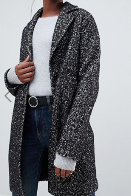 ASOS DESIGN Tall – Manteau texturé coupe cocon