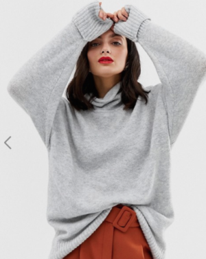 ASOS DESIGN – Sélection eco-friendly – Pull oversize épais à col montant