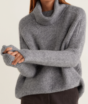 Pull-over à col roulé GRIS MANGO