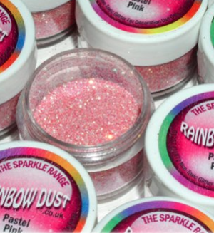 Rainbow Dust Colorant Alimentaire Briller Scintiller Glitter Pour Décoration de Gâteau – PASTEL ROSE