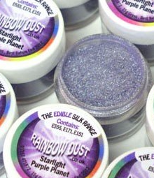 Rainbow Dust – Colorant Alimentaire En Poudre Edible Silk – Violet Starlight Purple