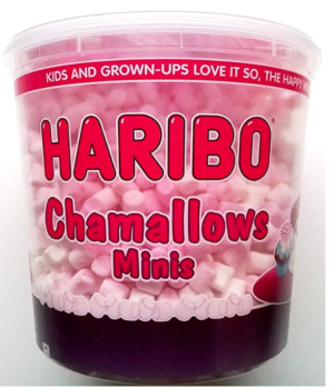 Haribo Chamallows Minis rose et blanc à remous – 1 x 475gm