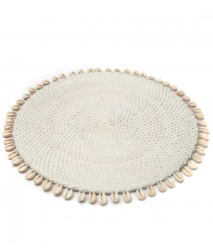 SET DE TABLE BEIGE ET COWRIES DIAM