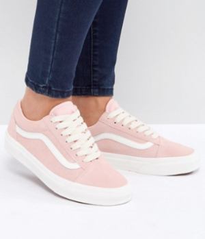 Vans – Old Skool – Baskets unisexe en daim rose