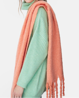 Écharpe maille brossée ORANGE STRADIVARIUS