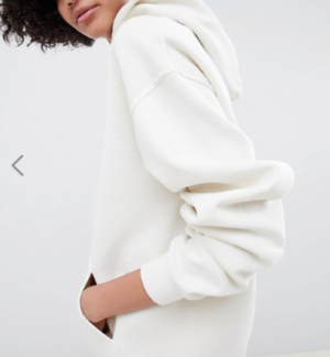 RECLAIMED VINTAGE INSPIRED – SWEAT À CAPUCHE OVERSIZE – BLANC