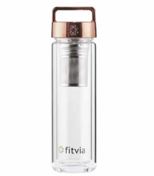 Rose Gold Thermo Bottle fitvia