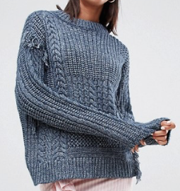 Current Air – Pull en tricot épais
