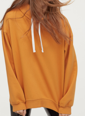 Sweat à capuche MOUTARDE H&M