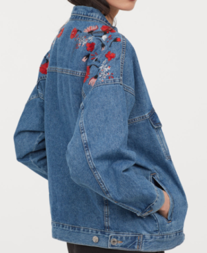 Veste en jean oversize H&M