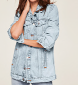 Blouson denim oversize MANGO