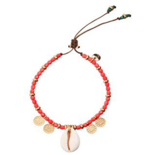 CONCHIGLIA   coral bracelet shell sara lashay